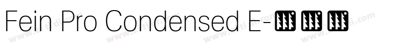 Fein Pro Condensed E字体转换 Fein Pro Condensed E字体转换